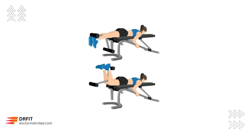 حرکت پشت پا خوابیده (لگ کرل)