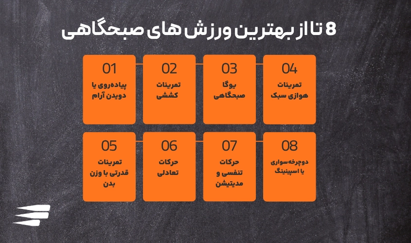 8 تا از بهترین ورزش های صبحگاهی