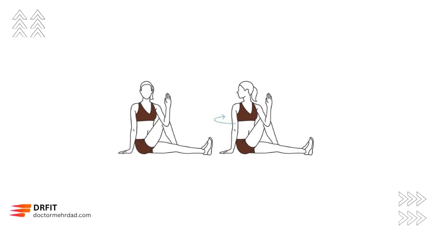 حرکت چرخش نشسته (Seated Twist)