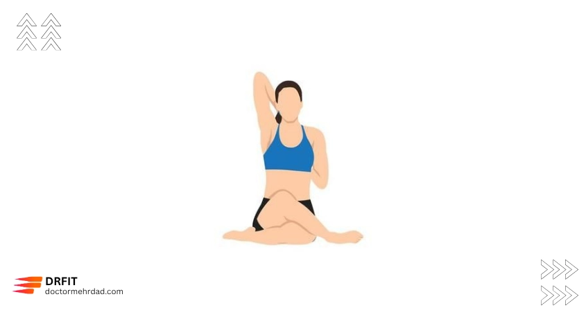 حرکت گاوچهره (Cow Face Pose)