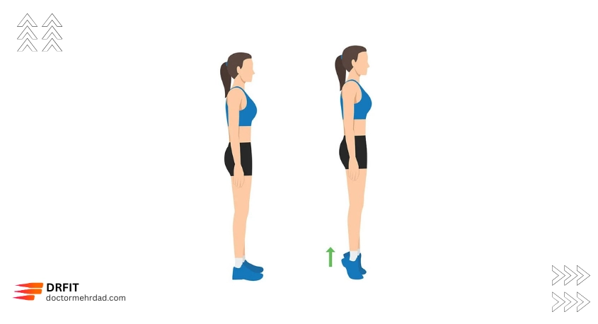 راه رفتن روی پنجه و پاشنه (Toe & Heel Walk)