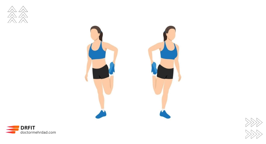 کشش چهارسر (Quad Stretch)