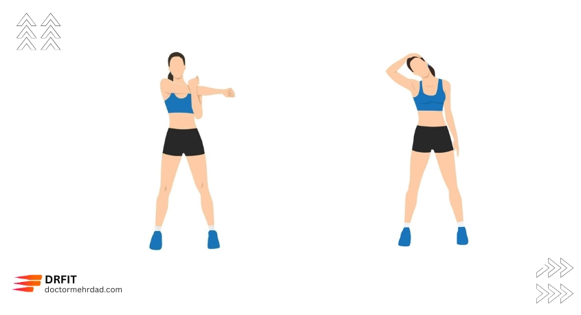 کشش گردن و شانه (Neck & Shoulder Stretch)